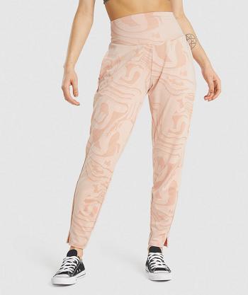 Dámské Kalhoty Jogger Gymshark Gs Power Hnědé | CZ 4108FDN